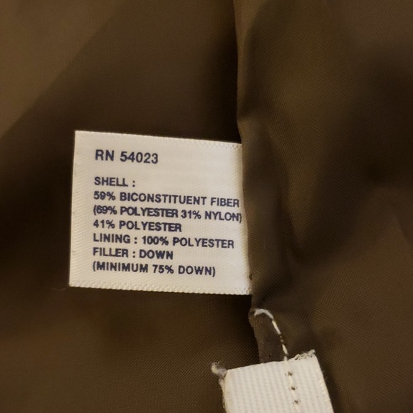 3/$20 Gap Brown Puffer Down Vest Medium - Picture 5 of 5